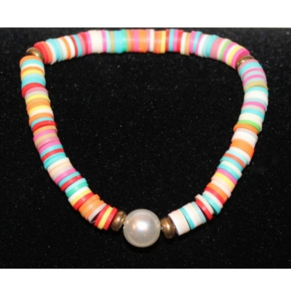 Rainbow Confetti Beaded Bracelet - Picture 13 of 16